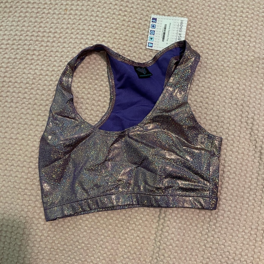 Freedom Rave Wear Athena Holograpghic Bra Top